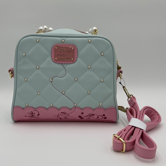 Loungefly Disney Cinderella Pearl Handbag 70th Anniversary  BoxLunch - Picture 3 of 11